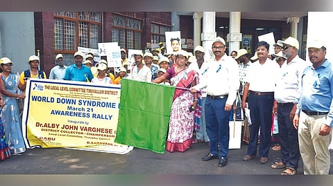 Awareness rally on World Down Syndrome Day.