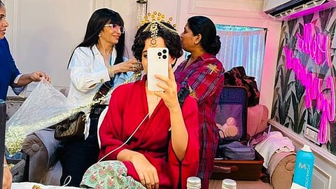 Kangana Ranaut In set of Chandramukhi 2