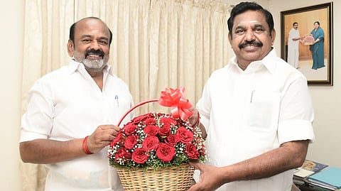 Sivasamy greets Edappadi K Palaniswami