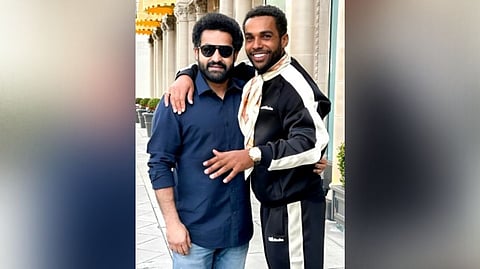 NTR Jr with Lucien Laviscount