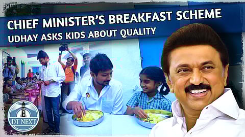 Chief minister’ breakfast scheme : Udhayanidhi asks kids about quality