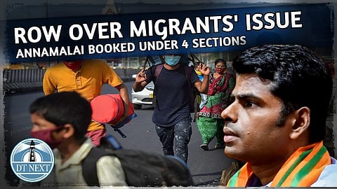 Annamalai booked for inciting violence in migrants' issue