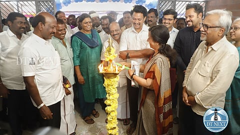 Much-awaited Ezhil Nagar union panchayat primary school built by an NGO in Perumbakkam was inaugurated by Ministers Anbil Mahesh and Ma Subramanian
