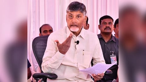 TDP president N. Chandrababu Naidu