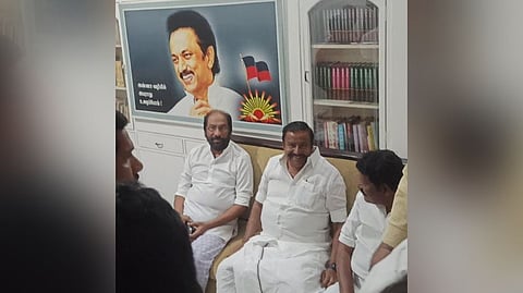 Trichy Siva with KN Nehru