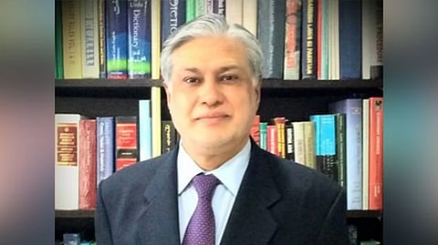 Pakistan's Finance Minister Ishaq Dar