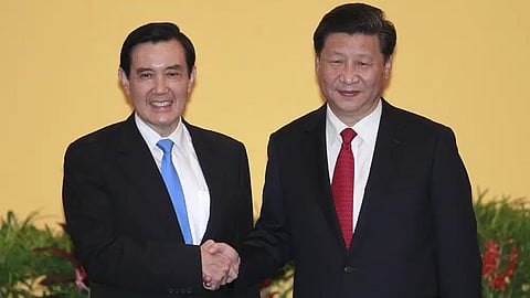 Taiwan's President Ma Ying-jeou and China's President Xi Jinping