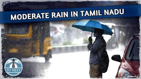 Moderate rain in Tamil Nadu