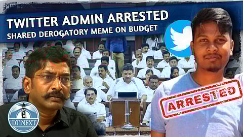 Twitter admin arrested for sharing derogatory meme on Budget