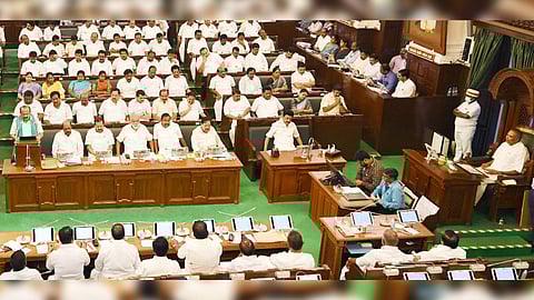 Finance Minister Palanivel Thiaga Rajan at the Assembly