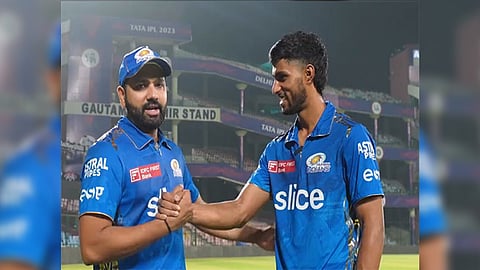 Rohit Sharma with Tilak Varma