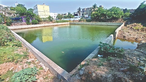 Pond belonging to Sri Agastheeswarar temple
in Valasaravakkam