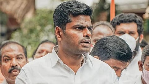 State BJP leader K Annamalai