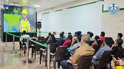 Visual from Thirumangalam Metro station.
