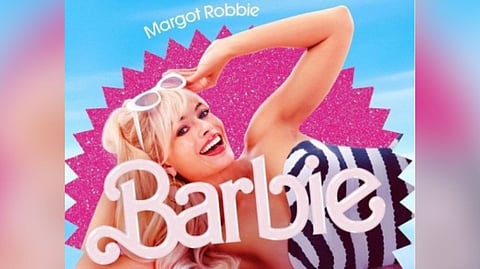 Margot Robbie on 'Barbie' poster