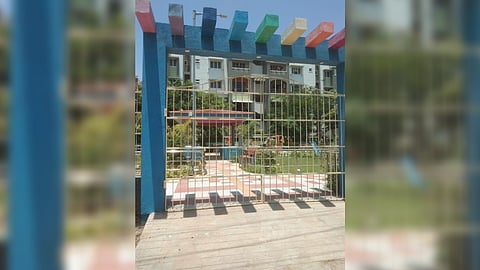 New park in Thoraipakkam remains closed