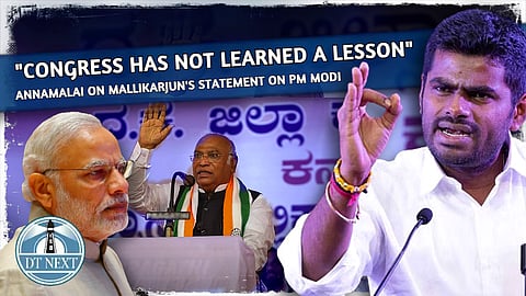 TN BJP President K Annamalai on Mallikarjun Kharge's statement on PM Modi