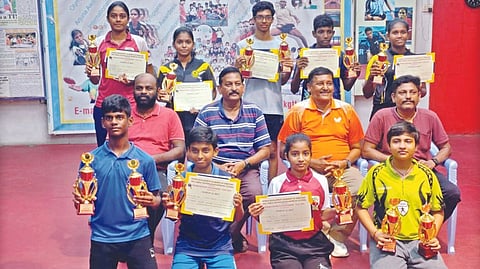 Pranav and Priyadharshini clinched the men?s title and women?s crown respectively in the Chennai District Table Tennis Championship 2022-23
