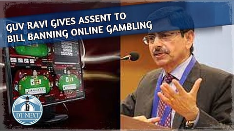 Guv Ravi gives assent to Bill banning Online Gambling