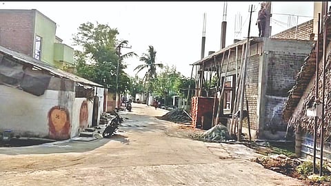 An unfinished house constructed under the PMAY scheme in Sriperumbudur