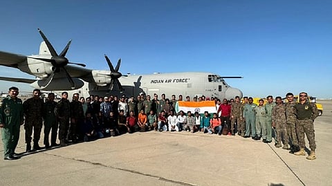 Delhi-bound C-130J aircraft takes off from Jeddah