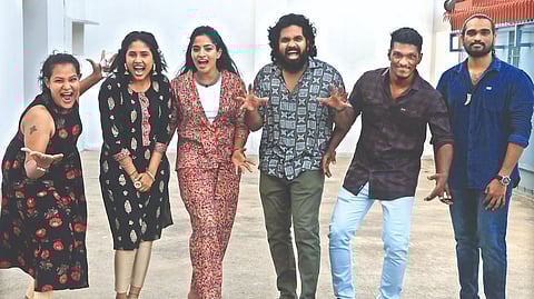 (L to R) Ruby, Vaidehi, Sindhu, Shakthi Mithran, Samar and Seyon