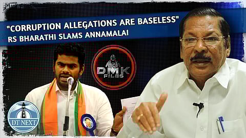RS Bharathi slams Annamalai on his Corruption charges