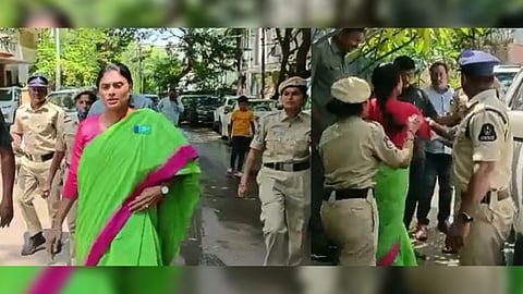 Y.S. Sharmila on Monday was  arrested by the Hyderabad police