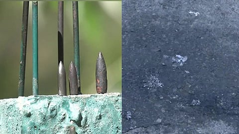 Visual of the bullets found on the spot of the terror attack.