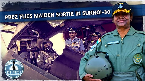 Prez Murmu takes maiden sortie in fighter jet in Assam's Tezpur