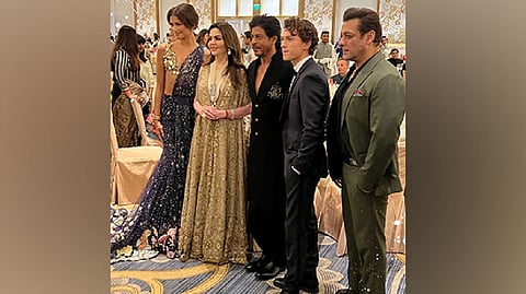 Salman Khan and SRK with Tom Holland