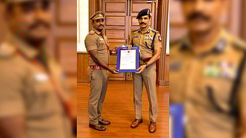 C Sylendra Babu on Tuesday appreciated sub-inspector, M Paramasivam
