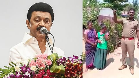 CM Stalin; Screengrab from the video of SI appealing to families to send their children to school