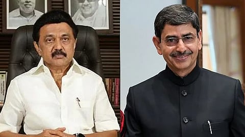 Chief Minister MK Stalin  and Governor RN Ravi