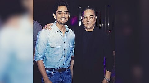 Siddharth and Kamal Haasan