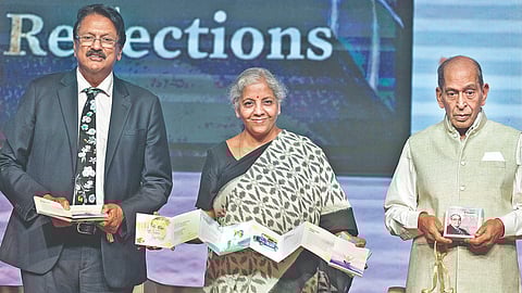 Nirmala at Narayanan Vaghul?s book launch