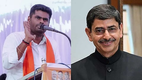 State BJP chief K Annamalai; TN Governor RN Ravi