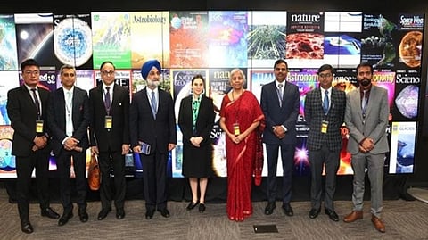 Union Finance Minister Nirmala Sitharaman at NASA's Goddard Space Flight Center in Greenbelt, Maryland
