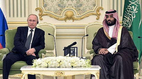 Russian President Vladimir Putin, Crown Prince of Saudi Arabia, Mohammed bin Salman