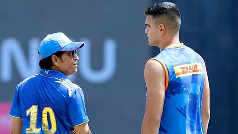 Sachin and Arjun Tendulkar