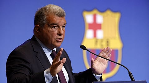 President of FC Barcelona, Joan Laporta