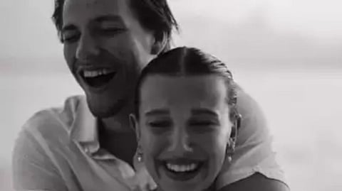 Jake Bongiovi and Millie Bobby Brown