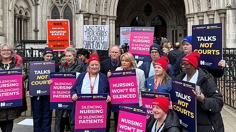 UK nurses holding protests