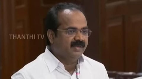 TN Environment &amp; Climate Change Department Minister Siva V Meyyanathan
