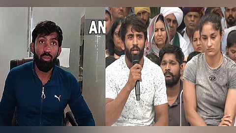 Yogeshwar Dutt, Indian wrestlers at a press conference
