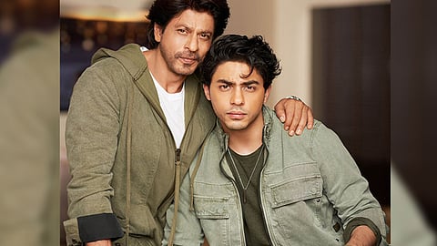 Superstar Shah Rukh Khan with son Aryan Khan