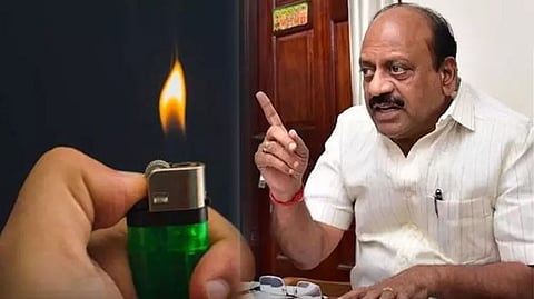 Minister for MSMEs TM Anbarasan (right)