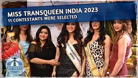 Transgender participants showcase talent in a beauty pageant in New Delhi