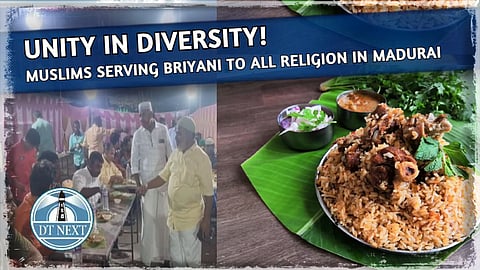 Muslims serving briyani to all religion in Madurai