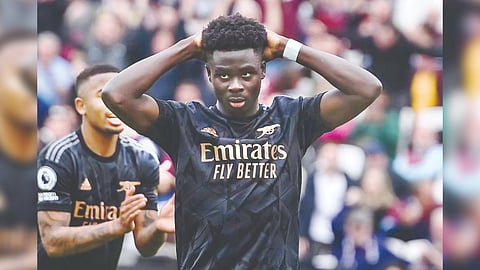 Arsenal?s Bukayo Saka missed a penalty, which proved costly